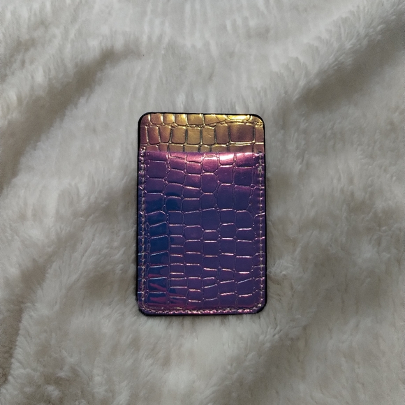 NWT Simply Southern Purple Metallic Holographic Card Holder/Phone Sleeve - Picture 3 of 7